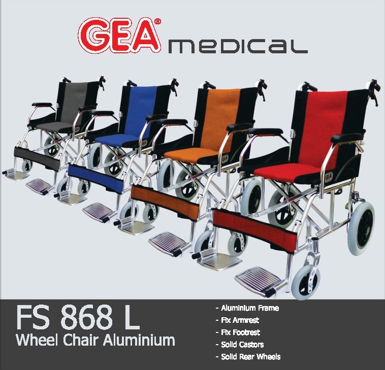 Kursi Roda Aluminium Gea FS868L